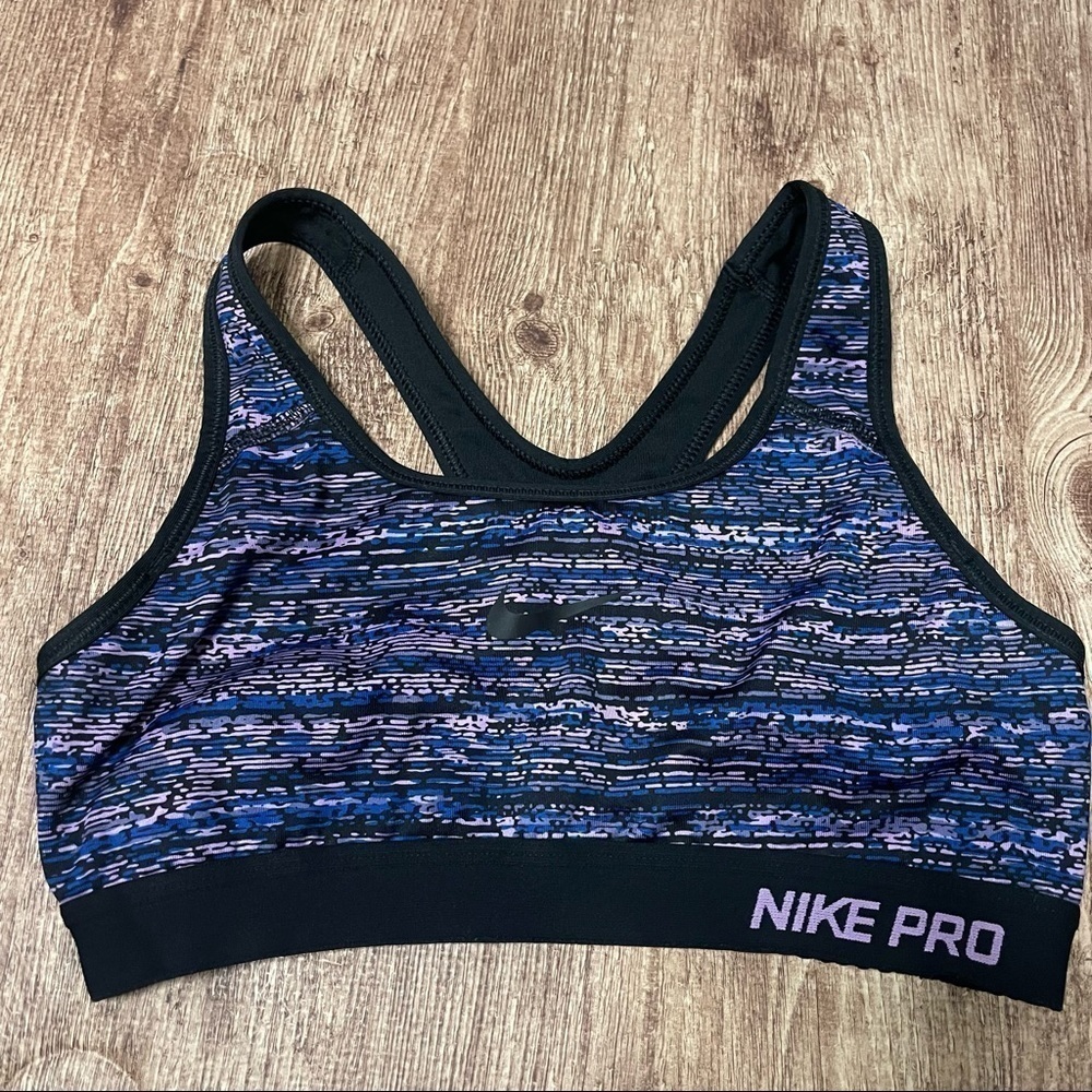 Nike Pro Razorback Printed Sports Bra Size Small